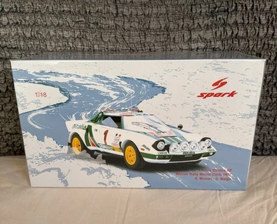 Lancia Stratos HF Alitalia 1:18 Spark Winner Rally Montecarlo 1977 Munari Maiga - Immagine 1 di 4