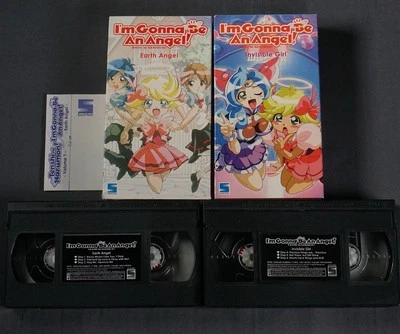 I'm Gonna Be An Angel VHS Lot Volume 1 & 2 Episodes 1-6 Anime English Dub NTSC - Image 1 of 4
