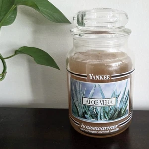 Yankee Candle Aloe Vera Large 22oz Jar RARE & RETIRED Black Band Label NOS - Picture 1 of 7