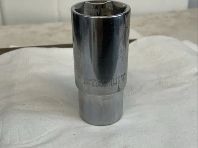STANLEY 86-329,  19mm  3/8 Drive Deep 6pt Socket, Cr-V - Image 1 of 4