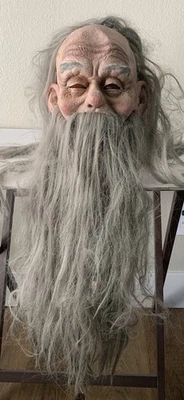 The Paper Magic Group 1999 grey haired Old Man mask - Image 1 of 4