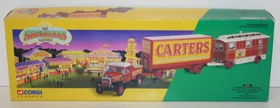 Corgi 1/50 scale 16501 Scammell Highwayman ballast + trailer & caravan Carters - Image 1 of 4