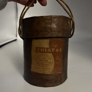 Seltener Vintage Cafe Chiapas Optima Kaffeebehälter Papier - Bild 1 von 9