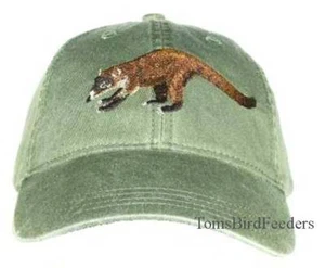 Gorra de algodón bordada Coati Mundi NUEVA vida silvestre - Imagen 1 de 2