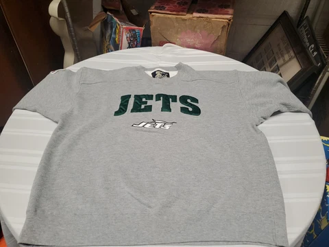 Vintage 90's Embroidered York Jets Starter Sweater Men's Size XLarge Cover