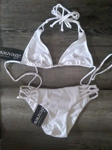 Victoria Secret + Sauvage Small WHITE Spider String Bikini Swimsuit $149.+ S - Picture 1 of 6