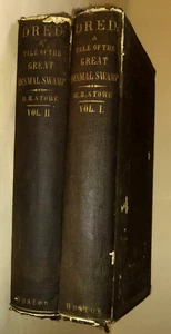 Harriet B. Stowe ~ 1856 1st Ed. Dred; A Tale of the Great Dismal Swamp.  2 Vols. - Picture 1 of 10