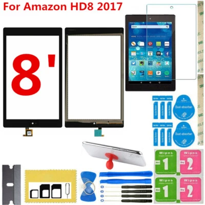 For Amazon Kindle Fire HD8 7th 2017 Touch Glass Screen Digitizer Replacement  - Image 1 of 4