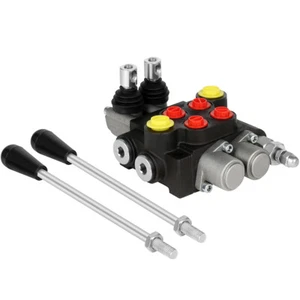 2 Spool 13GPM Hydraulic Control Valve Double Acting Tractors Loaders Monoblock - Picture 1 of 12