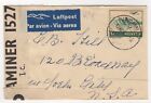 1941 Nov 12th. Censor Air Mail. Lausanne to New York, USA.