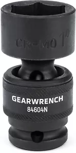 GEARWRENCH 84604N 1/2" Drive 6 Point Standard Universal Impact SAE Socket 1" - Picture 1 of 4