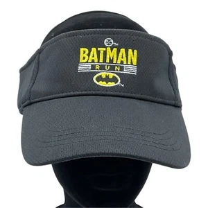 BATMAN RUN Visor Graphic Logo Black DC COMICS  Superhero One Dark Knight Gothom - Picture 1 of 6