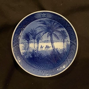1972 Royal Copenhagen Weihnachtsteller Weise Männer in der Wüste Kamele Palmen - Bild 1 von 2