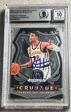 Tyrese Haliburton 2020-21 Panini Prizm Draft Picks #90 "Crusade" BGS 10 AUTO BAS