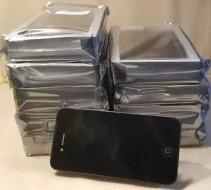 10 x telaio digitalizzatore touch schermo Apple LCD casa per iPHONE 4S A1387 A1431 NERO - Foto 1 di 12