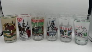 6~KENTUCKY DERBY CHURCHILL DOWNS MINT JULEP GLASS 1987 1988 1989 1990 1991 1992 - Picture 1 of 14