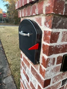 Mailbox flag magnetic red no drilling great for brick mailboxes magnet mail - Picture 1 of 5