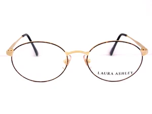 LAURA ASHLEY Mod. Vanessa Women's Metal Oval Eyeglass Frames with Case Japan NOS - Picture 1 of 6
