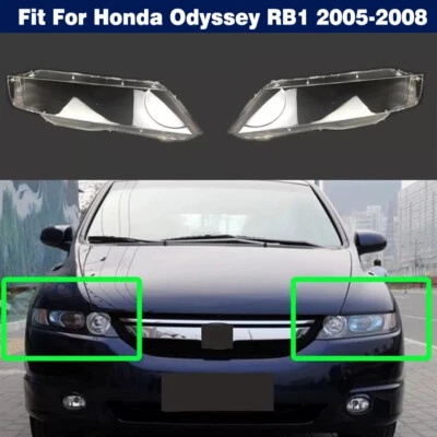 Par de cubiertas de lente transparente para faros para Honda Odyssey RB1 2005-2008 Foto 1 de 4