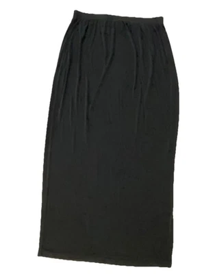 "Maxifalda negra ajustada Chicos Travelers talla 2 (US L/12) 15"" abertura lateral" Foto 1 de 4