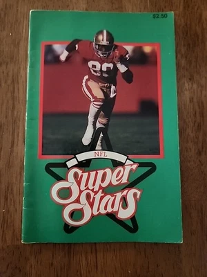 NFL Super Starts Book. Jerry Rice Cover 1990 - Image 1 of 3