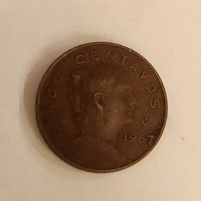 1967 Mexico 5 Centavos (0.05 MXP) Coin | KM# 426 - Collector Coin! - Image 1 of 2