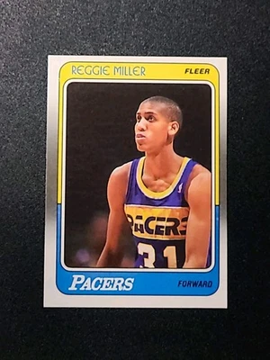 Reggie Miller RC #57 1988-89 Fleer casi nuevo-¡como nuevo belleza!  Foto 1 de 4