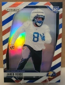 Panini Prizm 2024 - #341 verso Jared (RC) - rojo blanco y azul Prizm - Rams - casi nuevo - Imagen 1 de 2