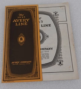 ANTIQUE AVERY LINE FARM IMPLEMENTS TRACTORS & PLOWS EQUIPMENT CATALOG 1923 - Picture 1 of 13