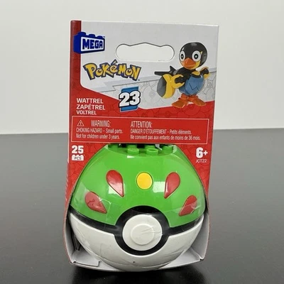 Mega Construx Pokemon Series 23 PokeBall (Wattrel) - NEW SEALED - Image 1 of 4