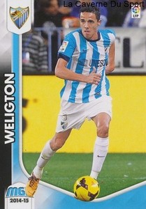 #258 WELIGTON # BRAZIL MALAGA.CF GRASSHOPPERS CARD SANDWICHES MEGACRACKS LEAGUE 2015