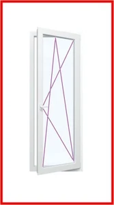 Balkontür Dreh Kipp Rechts 100 x 200 2 fach verglast - Bild 1 von 2