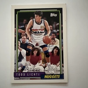Tarjeta Topps Todd Lichti #182 Denver Nuggets 1992-93 - Imagen 1 de 2