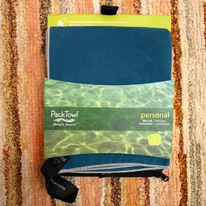 PackTowl Toalla de Campamento de Secado Rápido Microfibra Cuerpo Personal 16.5 x 36" Azul Grande - Imagen 1 de 4