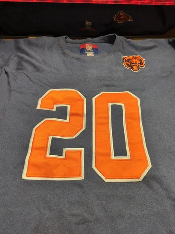REEBOK GRIDIRON CLASSICS CHICAGO BEARS #20 MENS 2XL BLUE 3/4 LONG SLEEVE JERSEY Cover