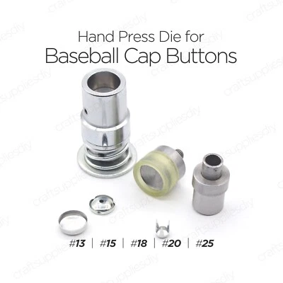 Hand Press Die for making Baseball Cap Top Buttons Setter Setting Tools - Image 1 of 4