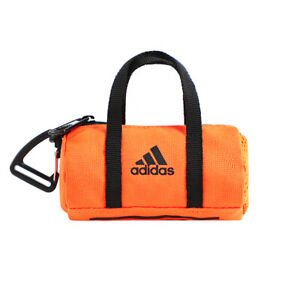 Adidas Tiny Mini Duffle Bag Key Holder Keychain Keyring Orange FU1114