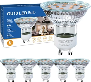Gu10 LED Bulb Gu 10 LED Light Bulbs Mr16 Gu10 LED Bulb Non Dimmable 50 W Equival - Picture 1 of 12