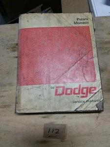Fabricante de fabricante de equipos originales Dodge Polara Monaco 1966 manual de reparación servicio de tienda - Imagen 1 de 5