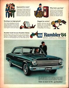 1964 Rambler American 440-H Hardtop Ad nostalgic vintage car c4