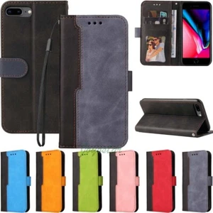 For iPhone 12 11 Pro Max XR SE 6s 7 8 Plus Wallet Flip Leather Case Stand Cover - Picture 1 of 43