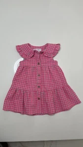 Zara pink sleeveless checkered dress Girl 2-3 Years - Picture 1 of 9