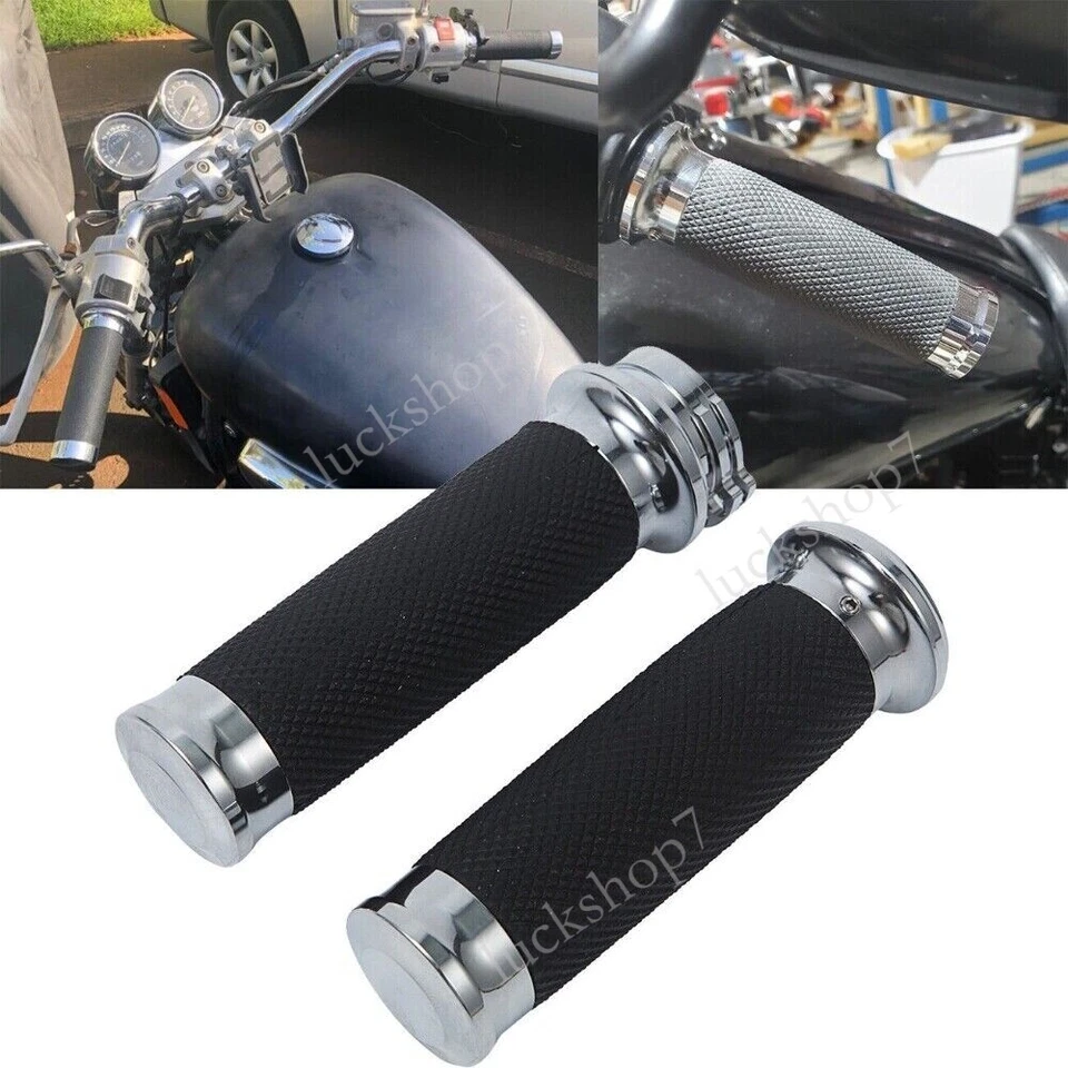 1" Handlebar Hand Grips For Kawasaki Vulcan 800 900 VN800 VN900 Classic Custom Foto 1 de 4