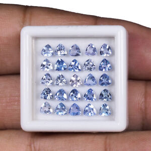 25 Pcs Natural Tanzanite 3.5mm Trillion Sparkling Violet Blue xclusive Gemstones