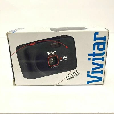 Vivitar IC101 Panorama 35mm Point & Shoot Film Camera Focus Free New/Open Box - Image 1 of 4