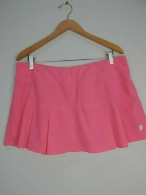 Falda corta Prince para mujer algodón rosa caramelo tenis pickleball talla XL Foto 1 de 4