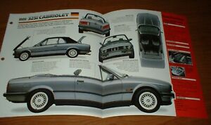 ★★1990 BMW 325i CABRIOLET ORIGINAL IMP BROCHURE SPECS INFO 325 i 90 1986-1992★★
