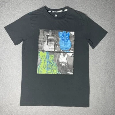 Shaun White Shirt Boys Extra Large Black Guitar Snowboard Skateboard Youth Kids - Image 1 of 4