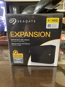 New - Seagate Expansion 8TB HDD External Hard Drive - Factory Sealed - FAST SHIP - Picture 1 of 2