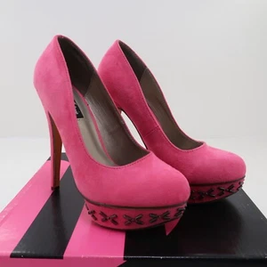 Michael Antonio Shoes Womens 6 Pump Platform Hot Pink Stiletto Heels - Picture 1 of 6